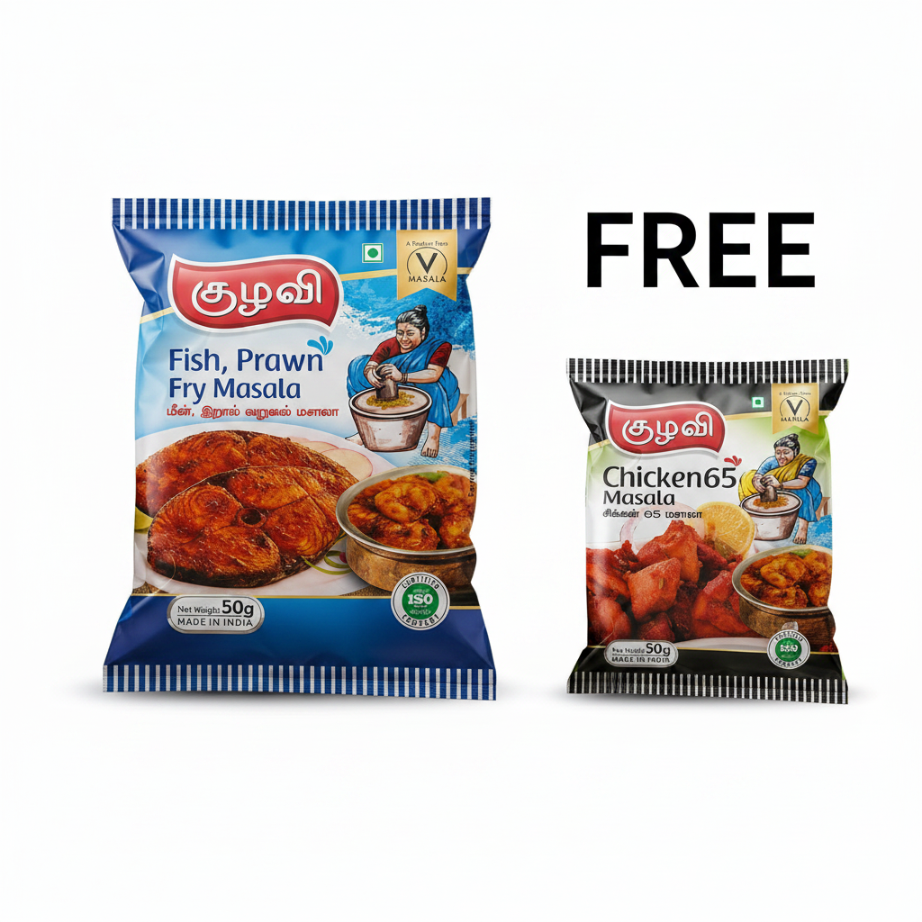 Fish Fry Masala with Free Chicken 65 Masala 50g